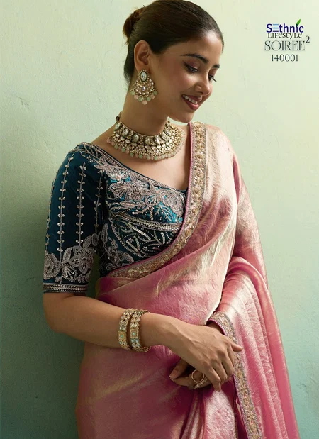 Soiree Vol 2 By Sethnic Velvet Satin Embroidery Work Saree